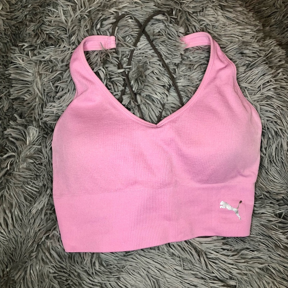 NWOT Pink Puma sports bra